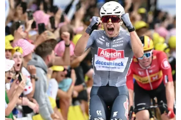 Cyclisme-Tour de France 2025 : Jasper Philipsen remporte la 1re étape au sprint