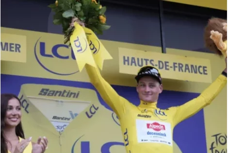 Tour de France 2025-2è étape : Mathieu van der Poel termine devant Tadej Pogacar et Jonas Vingegaard