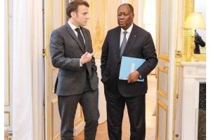 Présidentielle d'octobre en Côte d'Ivoire : Ouattara fait une promesse à Macron ‎