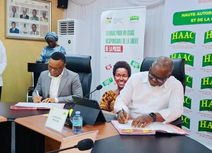 Élections 2026 : les partis politiques signent la Charte de bonne conduite médiatique à la HAAC